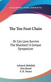 Book cover for "The Ten-Foot Chain" by Max Brand