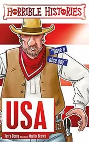 Book cover for "The USA" by Terry Deary
