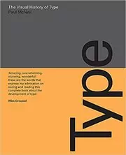 Book cover for "The Visual History of Type" by Paul McNeil