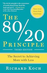 Book cover for "The 80/20 Principle" by Richard Koch