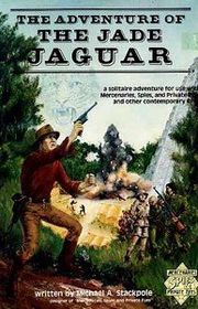 Book cover for "The Adventure of the Jade Jaguar" by Michael A Stackpole