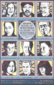 Book cover for "The Believer Book of Writers Talking to Writers" by Vendela Vida, Marilynne Robinson, Haruki Murakami & John Banville