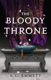 Book cover for "The Bloody Throne" by Lilith Saintcrow