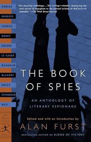 Book cover for "The Book of Spies: An Anthology of Literary Espionage" by Alan Furst