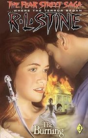 Book cover for "The Burning" by R.L. Stine