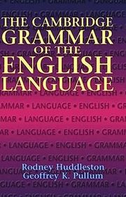 Book cover for "The Cambridge Grammar of the English Language" by Rodney Huddleston and Geoffrey K. Pullum