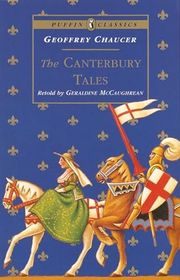 Book cover for "The Canterbury Tales" by Geraldine McCaughrean