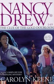 Book cover for "The Clue of the Gold Doubloons" by Mildred A Wirt