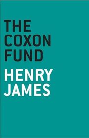 Book cover for "The Coxon Fund" by Henry James