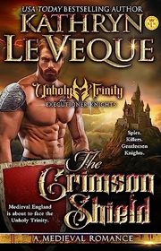 Book cover for "The Crimson Shield" by Kathryn Le Veque