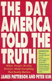 Book cover for "The Day America Told the Truth" by James Patterson