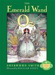 Book cover for "The Emerald Wand of Oz" by Sherwood Smith