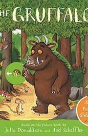 Book cover for "The Gruffalo: A Push, Pull and Slide Book" by Julia Donaldson