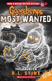 Book cover for "The Haunter" by R.L. Stine