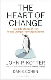 Book cover for "The Heart of Change" by John P. Kotter and Dan S. Cohen
