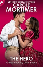 Book cover for "The Hero" by Carole Mortimer