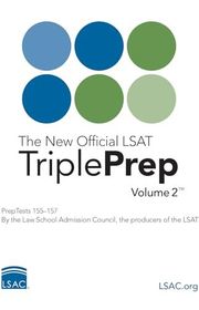 Book cover for "The New Official LSAT TriplePrep Volume 2" by Law School Admission Council