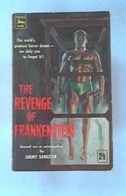 Book cover for "The Revenge of Frankenstein" by Jimmy Sangster
