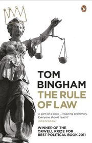 Book cover for "The Rule of Law" by Tom Bingham