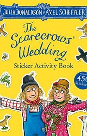 Book cover for "The Scarecrows' Wedding Sticker Activity Book"