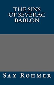 Book cover for "The Sins of Severac Bablon"