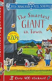 Book cover for "The Smartest Giant in Town Sticker Activity Book"