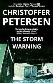 Book cover for "The Storm Warning" by Christoffer Petersen