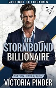 Book cover for "The Stormbound Billionaire" by Victoria Pinder