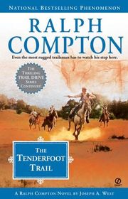 Book cover for "The Tenderfoot Trail" by Ralph Compton