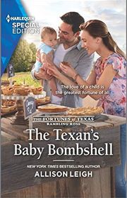 Book cover for "The Texan's Baby Bombshell" by Allison Leigh