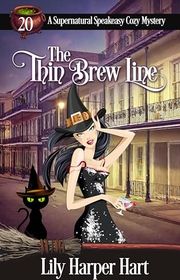 Book cover for "The Thin Brew Line" by Lily Harper Hart