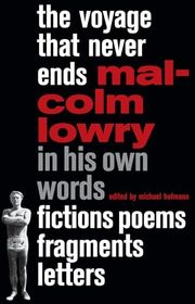 Malcolm Lowry book cover