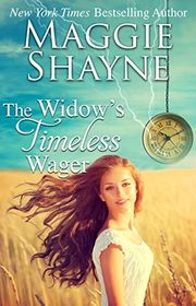 Book cover for "The Widow's Timeless Wager" by Maggie Shayne