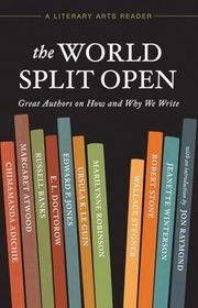 Book cover for "The World Split Open" by Literary Arts, Inc & Marilynne Robinson