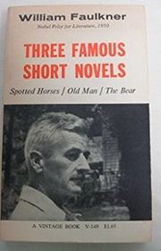 Book cover for "Three Famous Short Novels" by William Faulkner