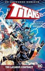 Book cover for "Titans: The Lazarus Contract" by Benjamin Percy