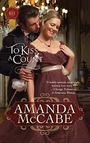 Book cover for "To Kiss a Count" by Amanda McCabe