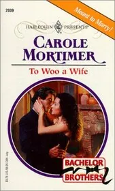 Book cover for "To Woo a Wife" by Carole Mortimer