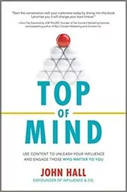Book cover for "Top of Mind" by John Hall