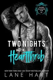 Book cover for "Two Nights with a Heartthrob" by Lane Hart