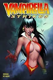Book cover for "Vampirella Strikes" by Thomas E Sniegoski