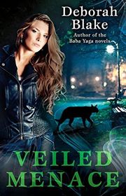 Book cover for "Veiled Menace" by Deborah Blake