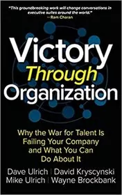 Book cover for "Victory Through Organization" by Dave Ulrich