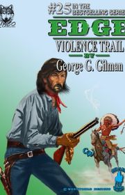 Book cover for "Violence Trail" by Terry Harknett