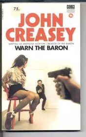 Book cover for "Warn the Baron" by John Creasey
