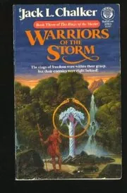 Book cover for "Warriors of the Storm" by Jack L Chalker