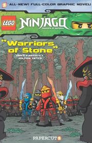Book cover for "Warriors of Stone" by Greg Farshtey