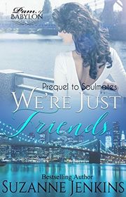 Book cover for "We're Just Friends" by Suzanne Jenkins