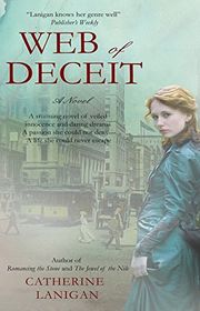 Book cover for "Web of Deceit" by Catherine Lanigan