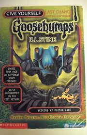 Book cover for "Weekend at Poison Lake" by R.L. Stine